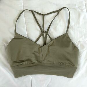 ALO Yoga Lavish Sports Bra - Moss Green